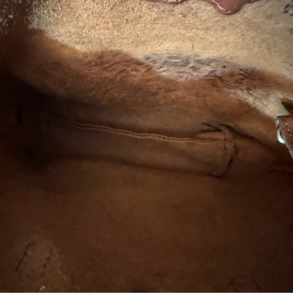 Used Portland Leather Goods Meadow Mini Crossbody Tote Leather Snap Closure - Picture 5 of 9